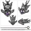 Gin No Sanrio Limited Edition Kuromi Heart Black Necklace Pendant Silver 925 Kuromi Merchandise for Women [Shinjuku Kura]