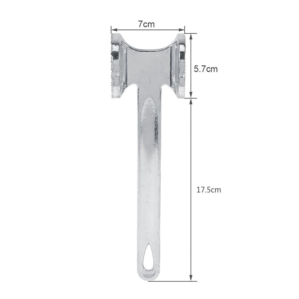 Aluminum Mt Tenderizer, Mt Hammer with Comfortable Handle, Hvy Duty Pounder For Tenderizing Stks and Fish, Adaptable, NaOnly Accepting Hand Wash