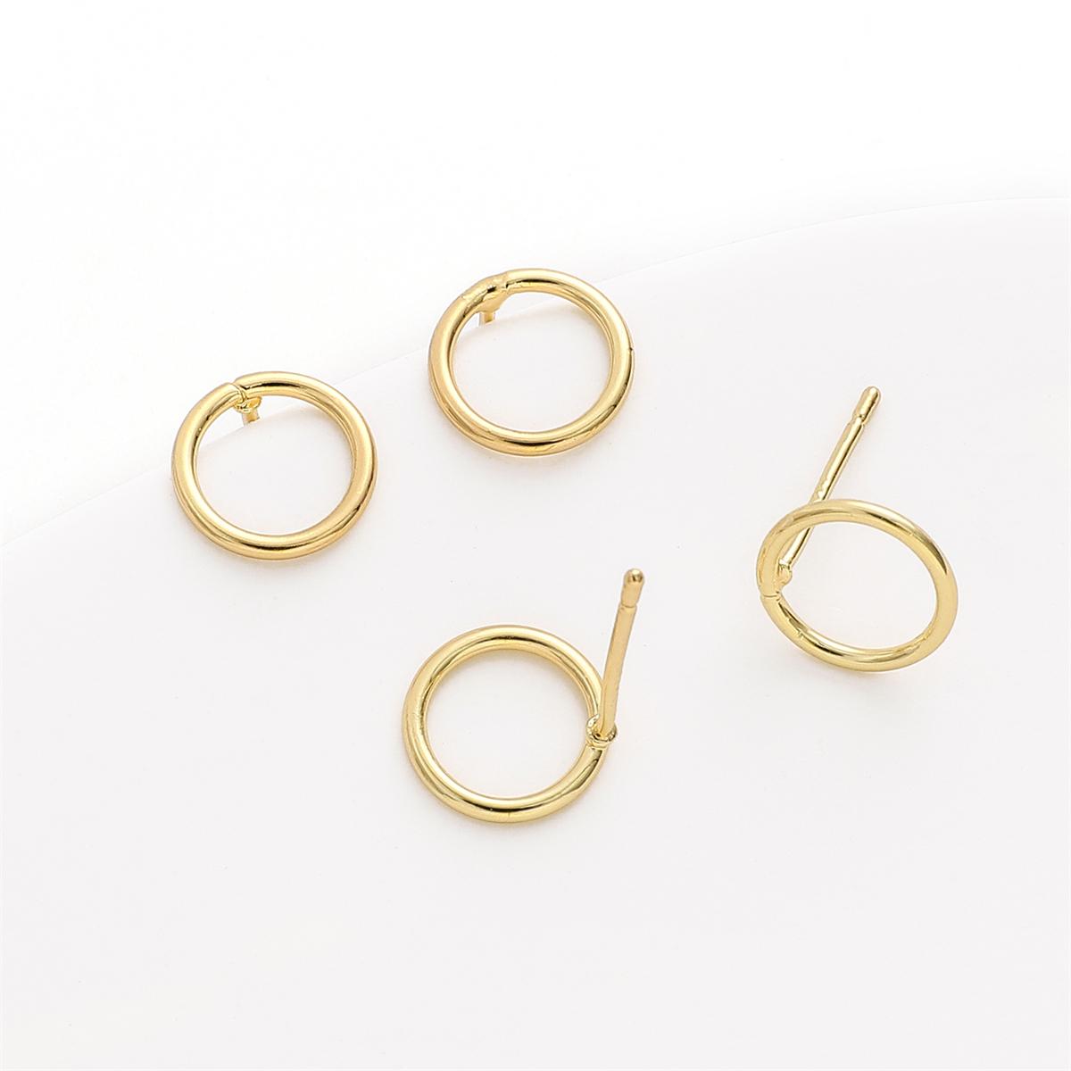 

Медные геометрические серьги для изготовления ювелирных изделий своими руками, аксессуары для рукоделия 10.0mm