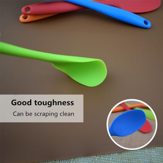 Silicone Long Handle Spatula Non-stick Scraper Spoon Kitchen Cooking Utensil
