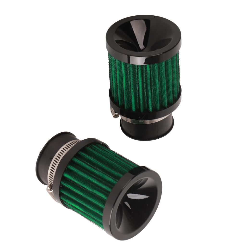 2pcs Air Filter 28‑48mm High Filtration Efficiency Universal for 50cc 70cc 90cc 125cc Moped Scooter ATV Dirt Bike Black