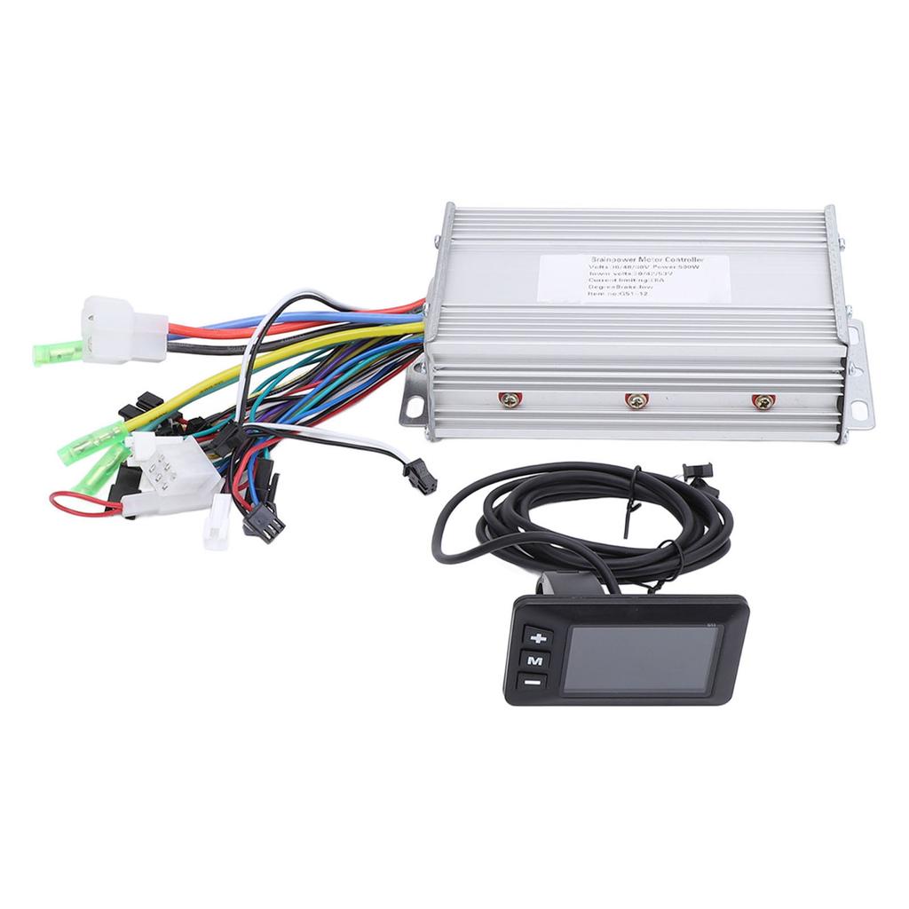 Bike Controller Display Kit 36V 48V 60V 500W 28A Bike Brushless Controller G51 LCD Display Meter for Modification