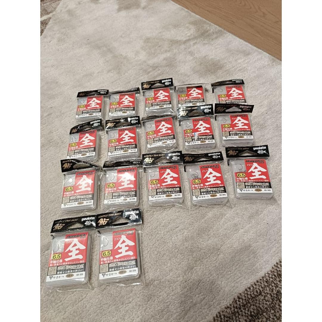 Used Gamakatsu All T1 Fish Hooks Size 6.5 Set of 17