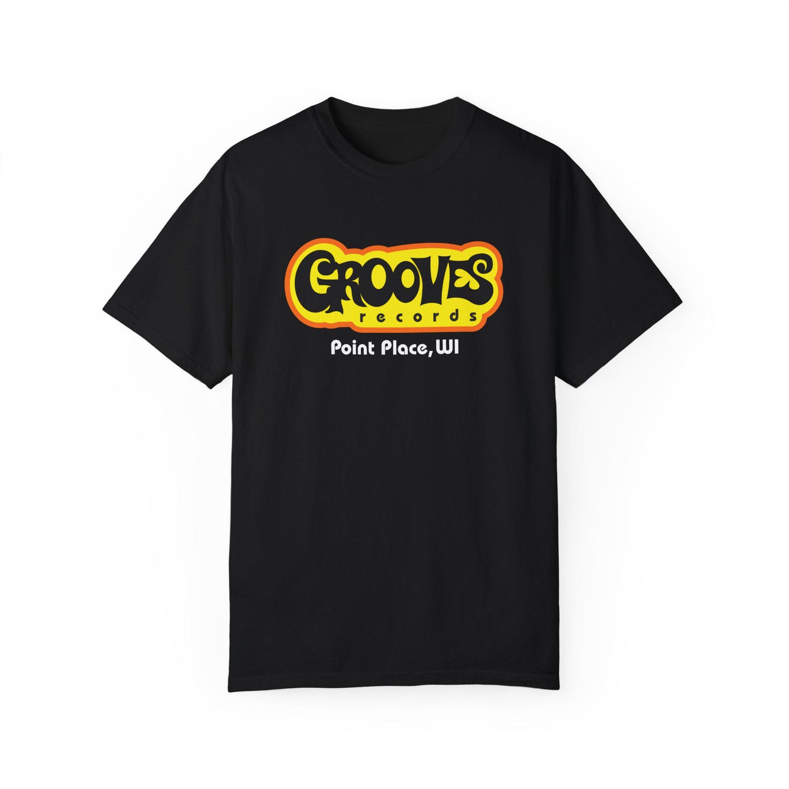 Grooves Records T shirt/fictional record store Tee/That 70s show T shirt/music T shirt/Rock n Roll T shirt/Point Place/TV show/1970s/70s Show L