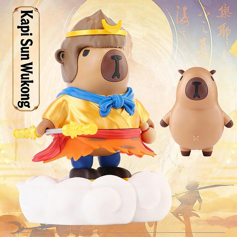 Funny 3D Printed Capybara Magnetic Figures Journey to the West Cartoon Ornament Desk Decor for Home Office Collectible Gifts