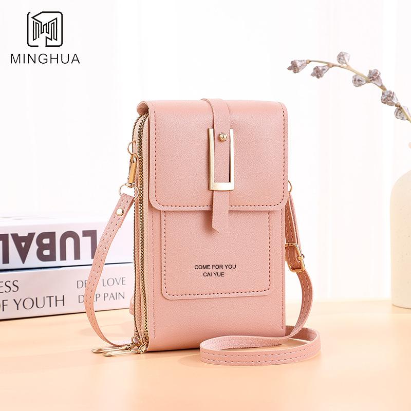 Mobile phone bag, women's crossbody bag, lightweight mini women's shoulder bag, touch screen