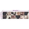 VidaXL Tapis de cuisine lavable impression peau d'animal 45x150 cm 136576