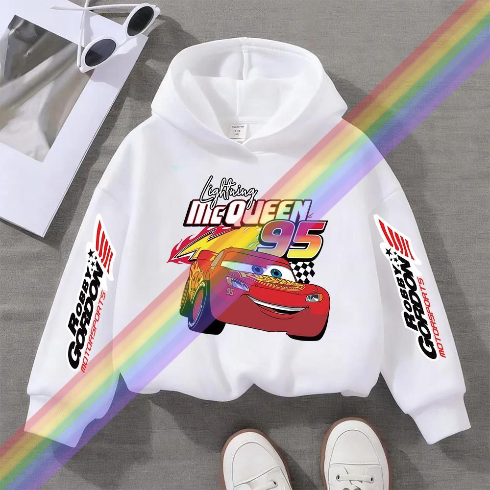 Children Hoodie Long Sleeve Car Print Spring Autumn Kid Boy Clothes Fashion Pullover