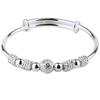 Nine-Turn 925 Sterling Silver-Plated Copper Luck Bead Bracelet for Women - Exquisite Jewelry