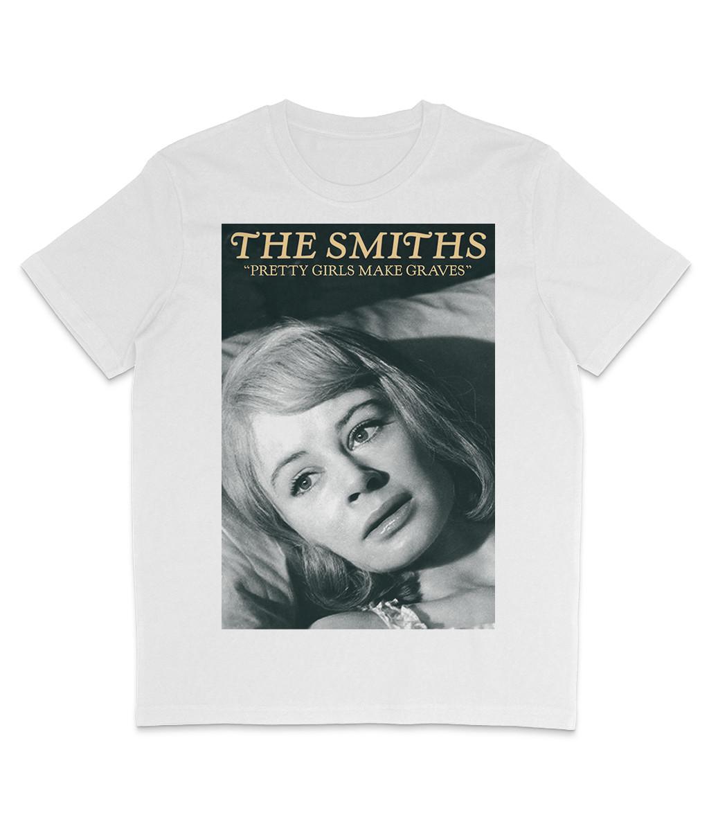 THE SMITHS - Pretty Girls Make Graves - Sarah Miles -Back Print -Organic T Shirt Mens Womens Tees Top 4XL