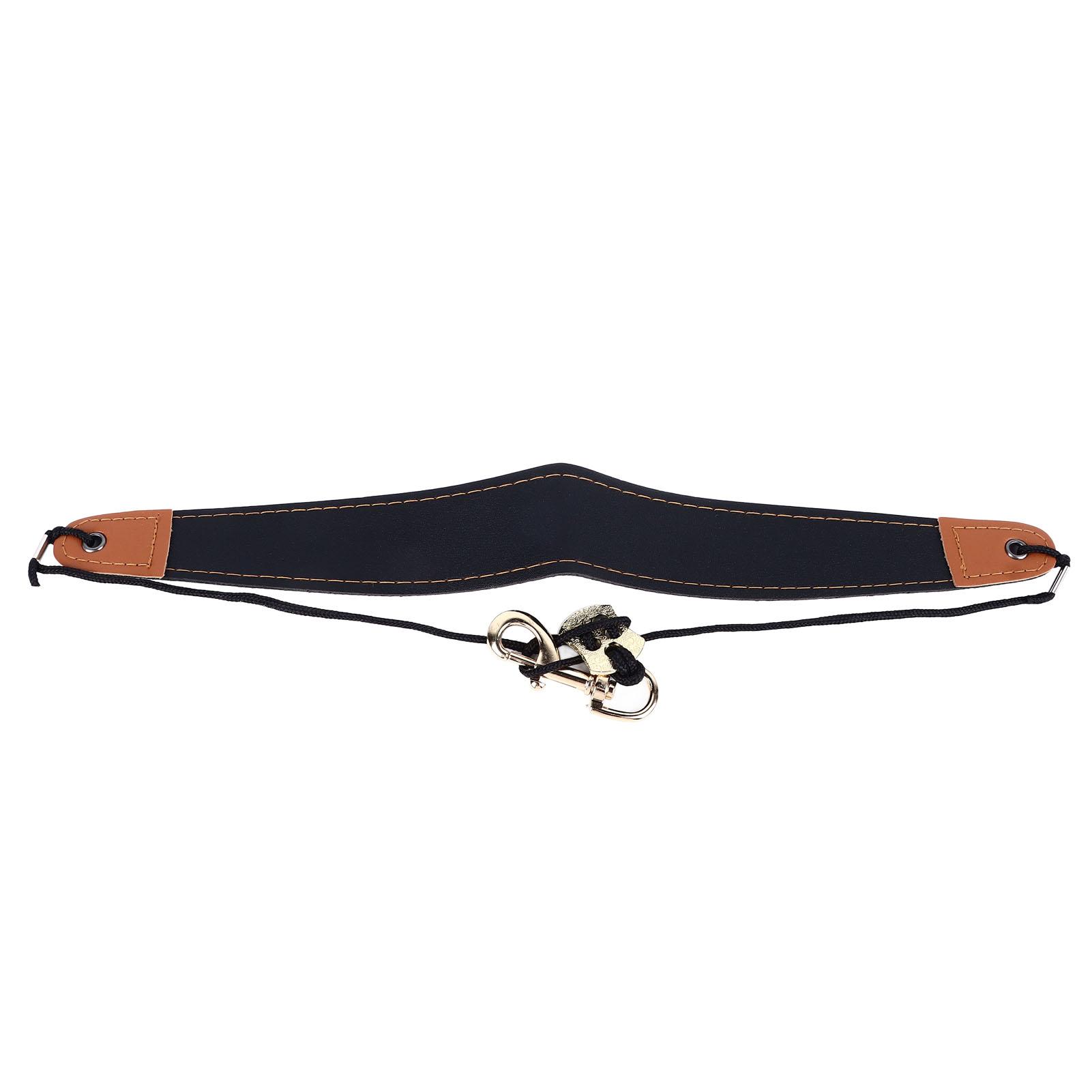 

Saxophone Neck Strap Adjustable Leather Soft Sax Neck Harness for Adult Children