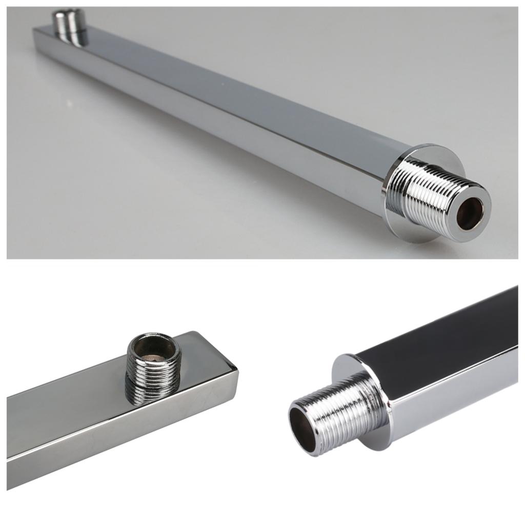 30/40CM Ścienny Przedłużacz Ramienia Prysznicowego Ze Stali Nierdzewnej Ukryty Dodatkowy Ramie Polerowany Uchwyt Łazienkowy Drążek Do Głowicy Prysznicowej Deszczownica