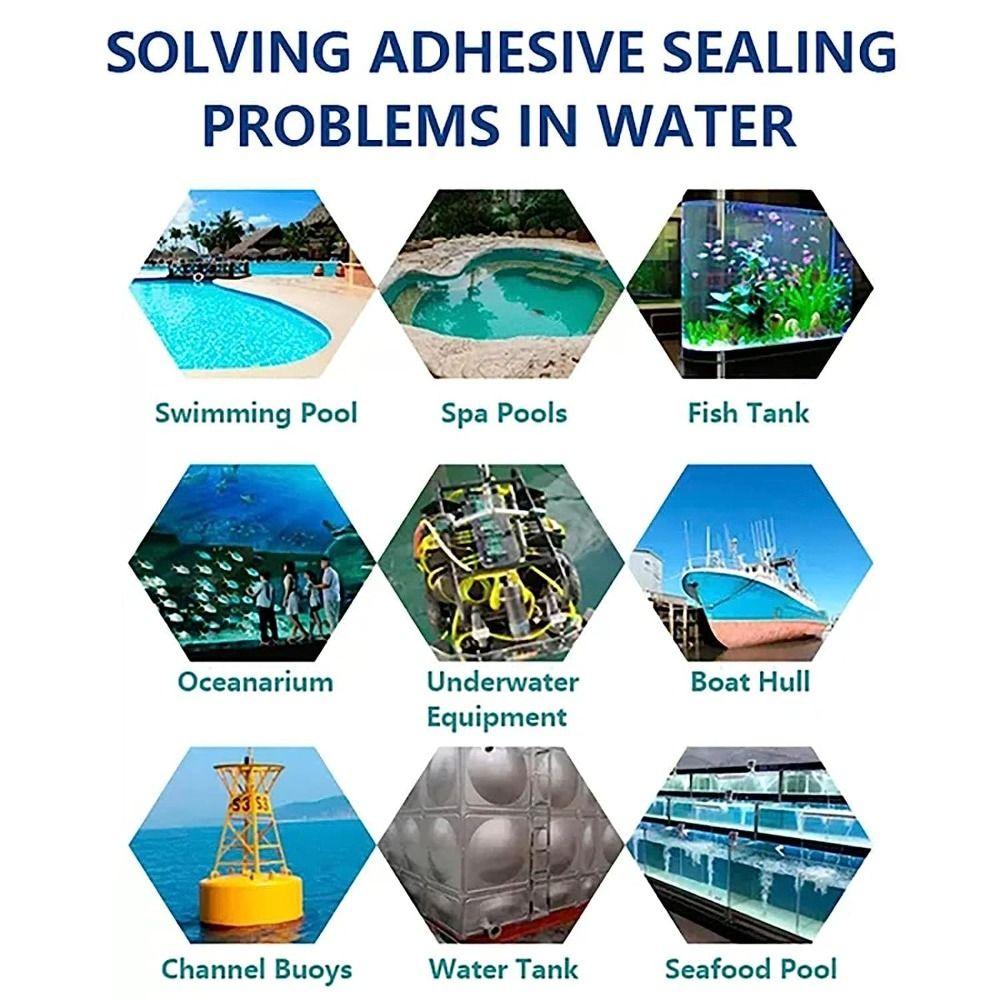 Waterproof Nano Leakage Plugging Adhesive Super Viscosity Underwater Sealant  Fish Tank