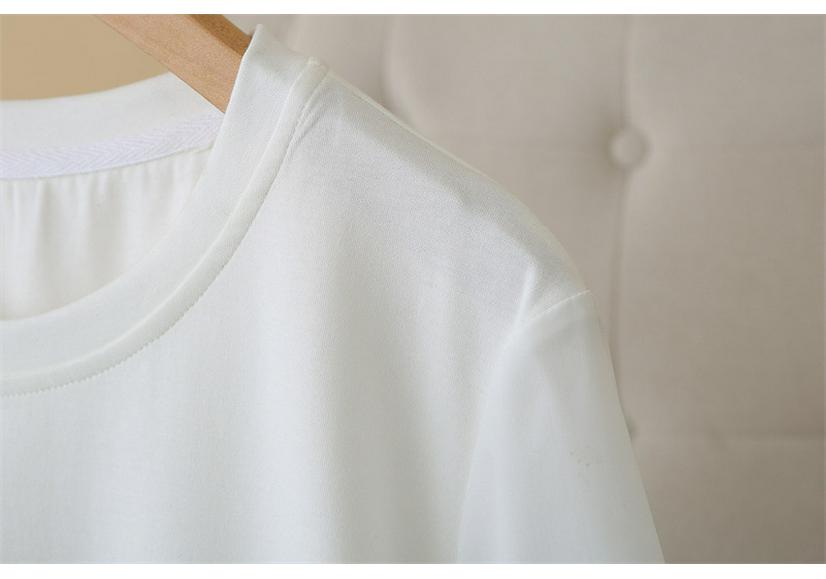 2026 Spring/Summer Plus Size European & Korean Style Tulip Sleeve T-shirt - Versatile Fat Girl Top