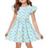 Girls' Summer Princess Dress - A-Line T-Shirt Dress Easter Day