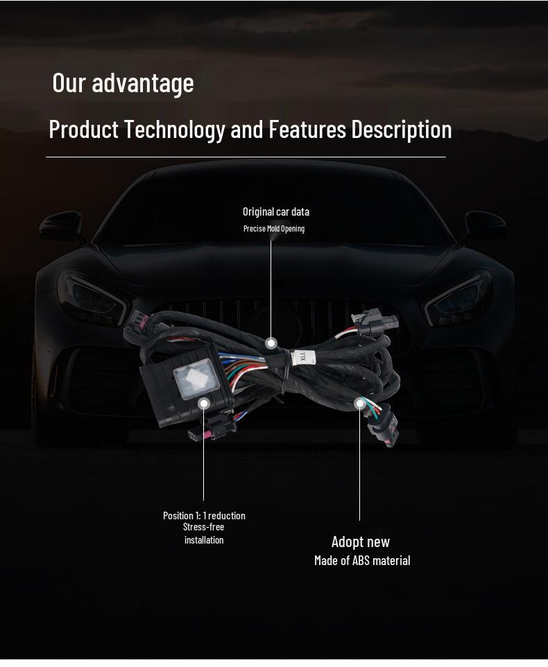 Mercedes-Benz A Sınıfı W169 Ön ve Arka Tampon Radar için Elektrikli Sensör Kablo Demeti (2003-2012) 1695403733