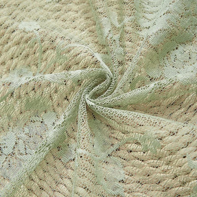 Sheer Lace Curtains for Bedroom Ivory Elegant Grommet Curtains Scalloped Edges Floral Kitchen Window Curtains  Panels Drape Soft