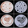 Plastic Cake Stencils for Decorating-Reble, Easy to Clean, Multi-Design Baking Stencils for Buttercream, Sprinkle & Birthday Cakes-Professional Cake