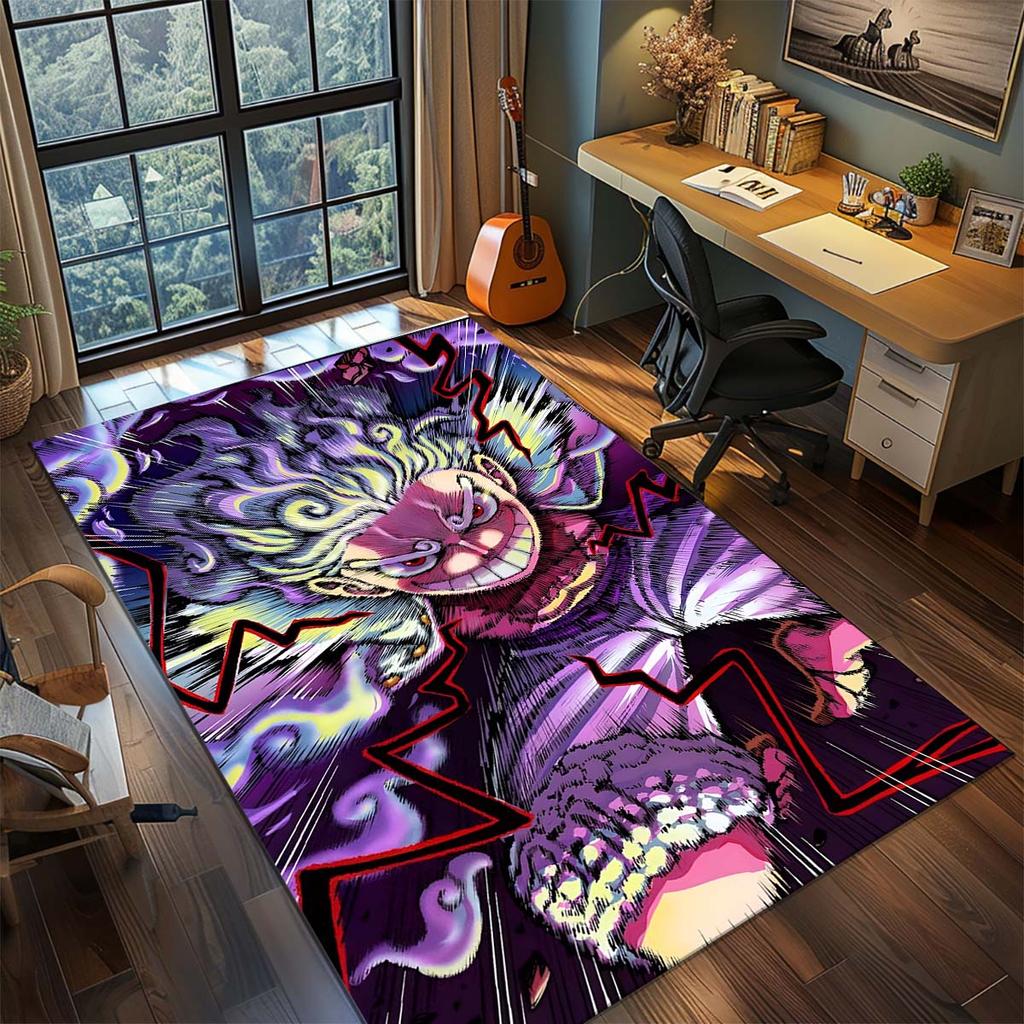 One Piece Anime Rug Carpet Large Area Rug Non Slip Washable Floor Mat Gamer Room Bedroom Home Decor -QJY