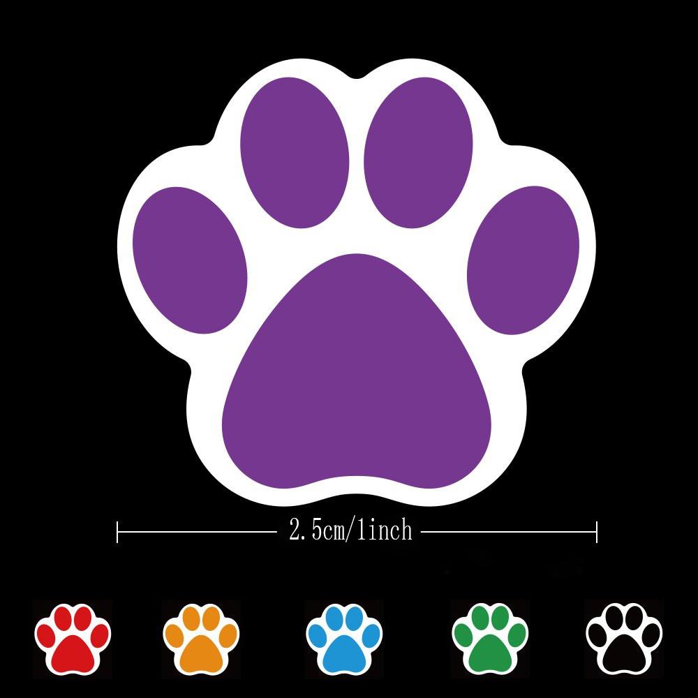 500PCS/Roll 2.5*2.5CM Dog Footprint Stickers PVC Stickers Children's Items Marking Props Toys Children's Stickers