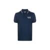 EA7 Polo Shirts Men's Marine Blue Polo Collar Moderate Straight Fit 3RPF20-PJ03Z-1554