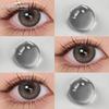 Eyeshare 1 Paar Big Eyes Farbige Kontaktlinsen Natürliche Braune Linsen Graue Pupillen Beauty Make-up Softlens