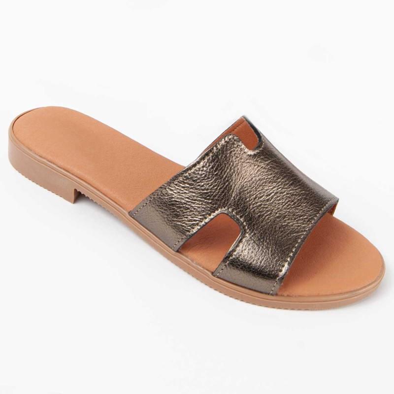 Women's Leather Sandal. Purapiel Hacca2 102709