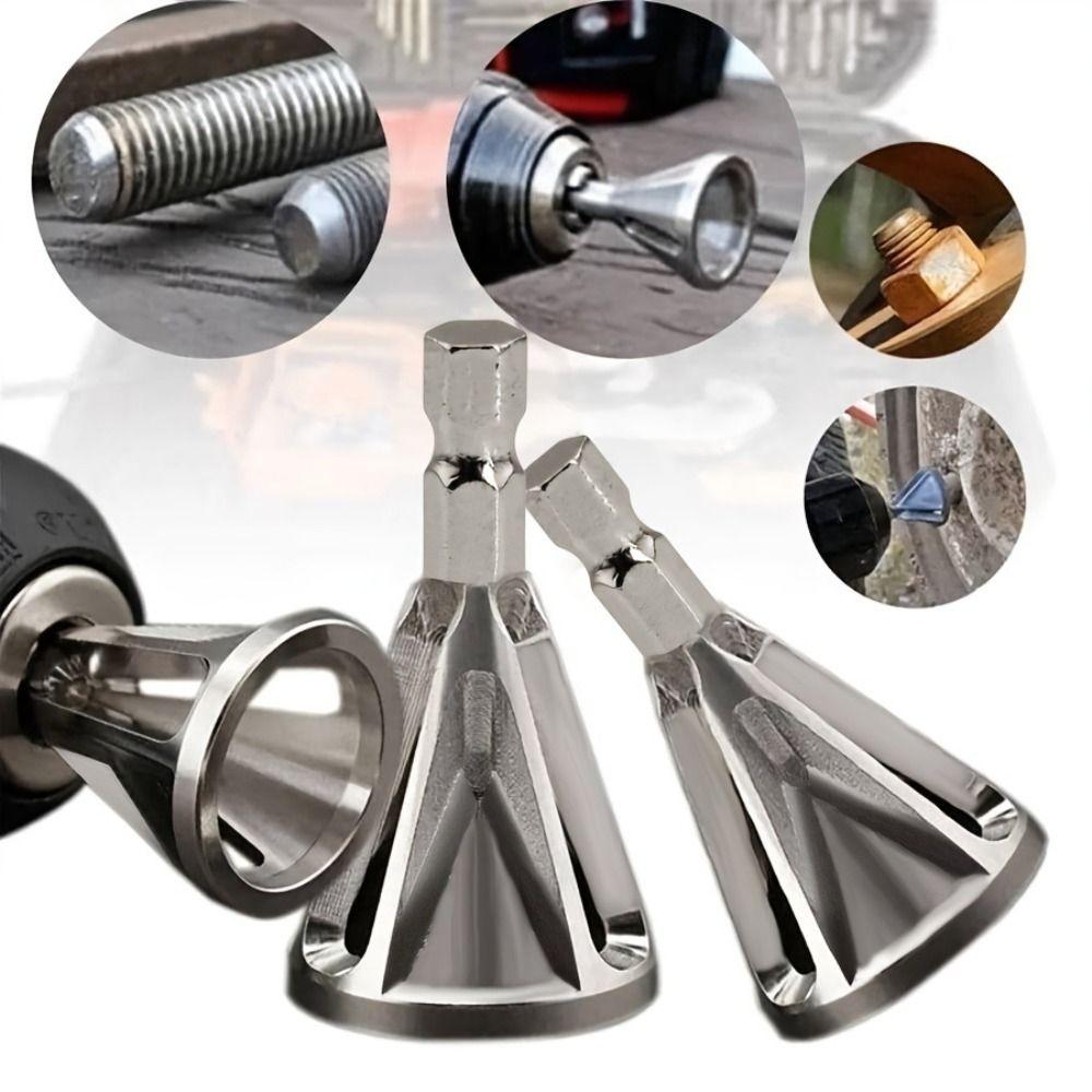 Practical Deburring External Chamfer Tool Hexagonal Metal Shank Drill Bit  Drill Accessories