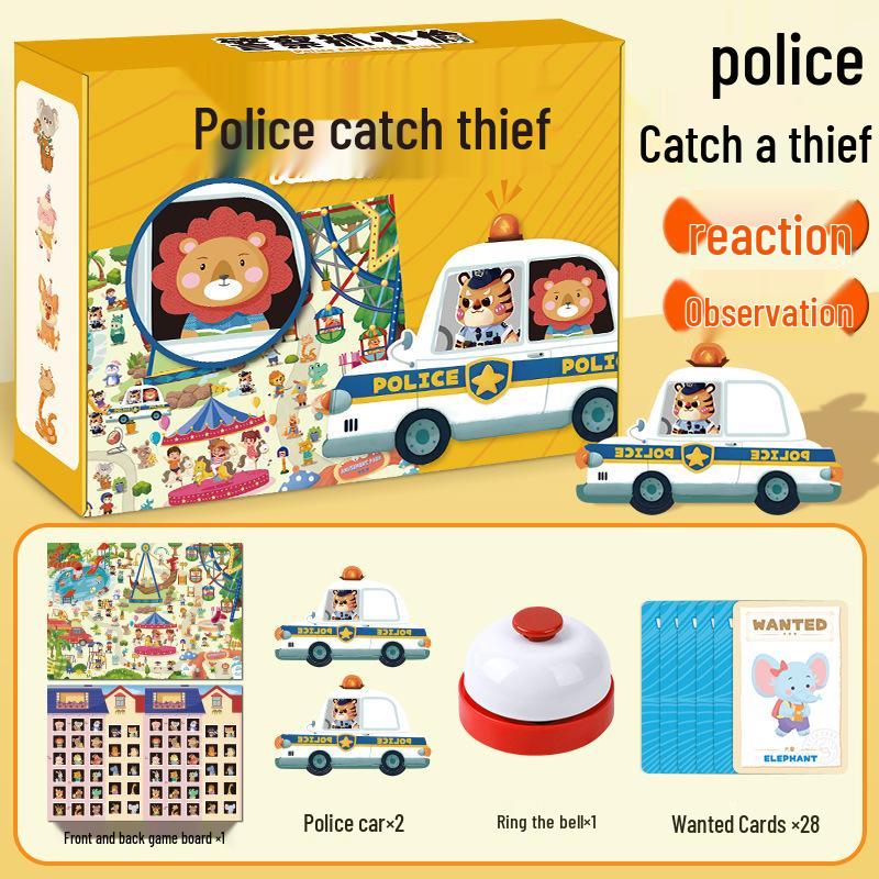 Police and Thief Puzzle: Interactive Table Game for Kids' Concentration and Parent-Child Engagement