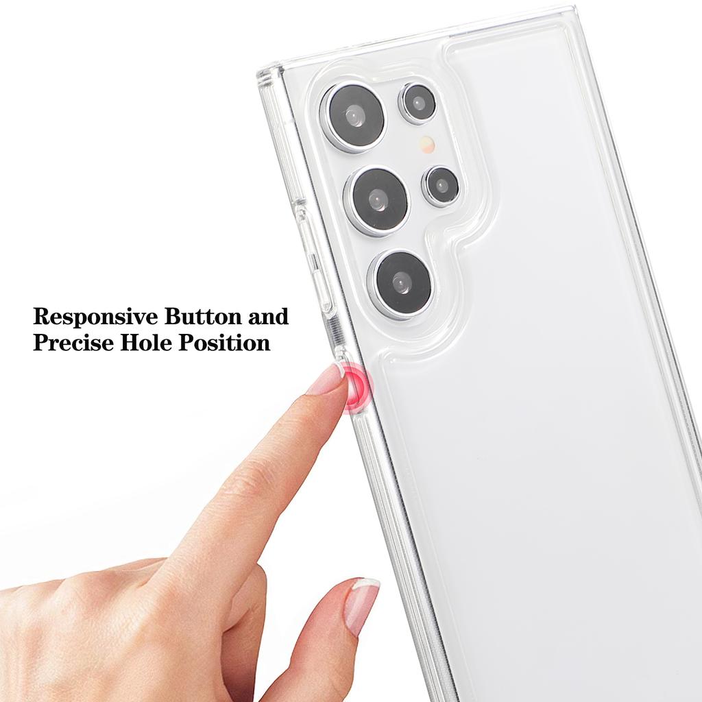 For Samsung Galaxy S25 Ultra Case HD Clear Soft TPU Phone Back Cover Airbag Protection