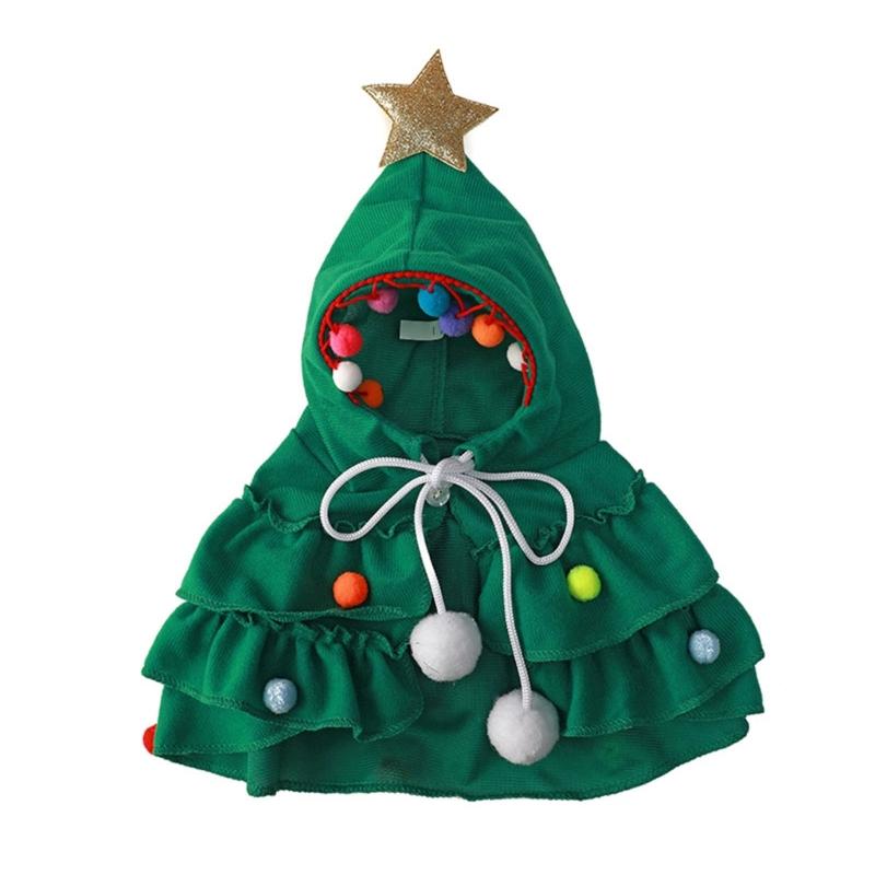 

Cat Cloak Cape Christmas Tree for Small Medium Girl Dogs, Cat Wedding Costume Adjustable Cloak Cape M