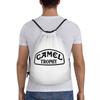 Camel Trophy Black Backpacks Fashion Drawstring Bundle Pocket Sports Bag Book Bags for Man Woman School