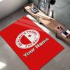 Tappeto Personalizzato con Nome Sk Prague Slavia per Soggiorno Camera da Letto Casa Decorazione Divano, Tappetino Antiscivolo per Giochi Bambini