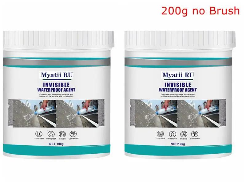 100/200/600g Waterproof Agent Toilet Anti-leak Spray Sealing Glue with Brush Repair Broken Powerful Invisible Paste Sealant Glue