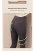 Girls' High-Waisted Shark Leggings - Spring/Autumn Korean Style Yoga Pants for Kids