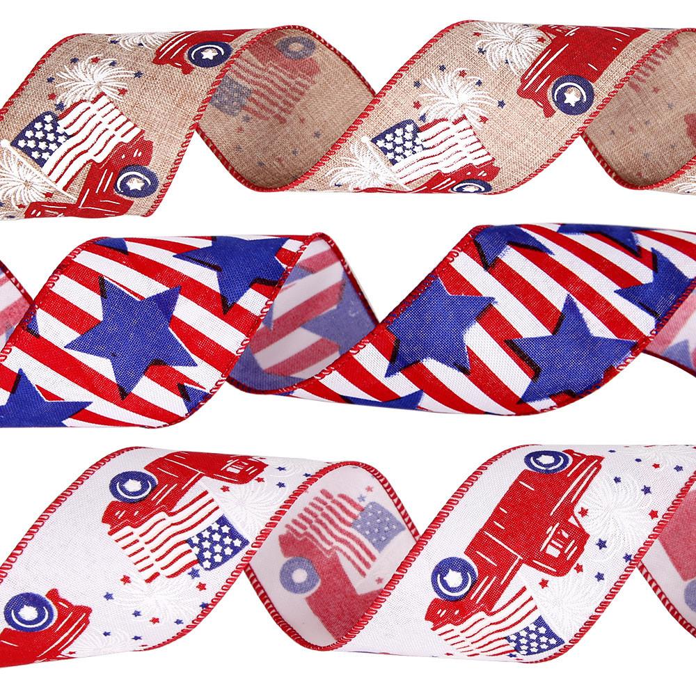 Khaki Elegant 3m Car Ribbon For Independence Day And Celebrations Festive