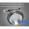 304 Stainless Steel Quick Release Standard V Band Clamp 1.5-6 Inches Male Female Flange V Clamp Kits Turbo Exhaust Pipe