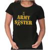 US Army Sister Ribbon Military Logo Womens Top Junior Graphic Tee