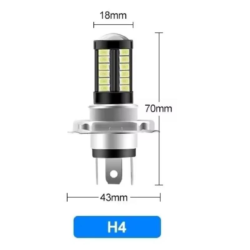 2pcs 12-24V H7 H4 H11 5730 Chips 33smd 9005 HB3 HB4 9006 LED Bulbs Fog Lamp Headlight Bulb Running Light Car Driving Light 6000K