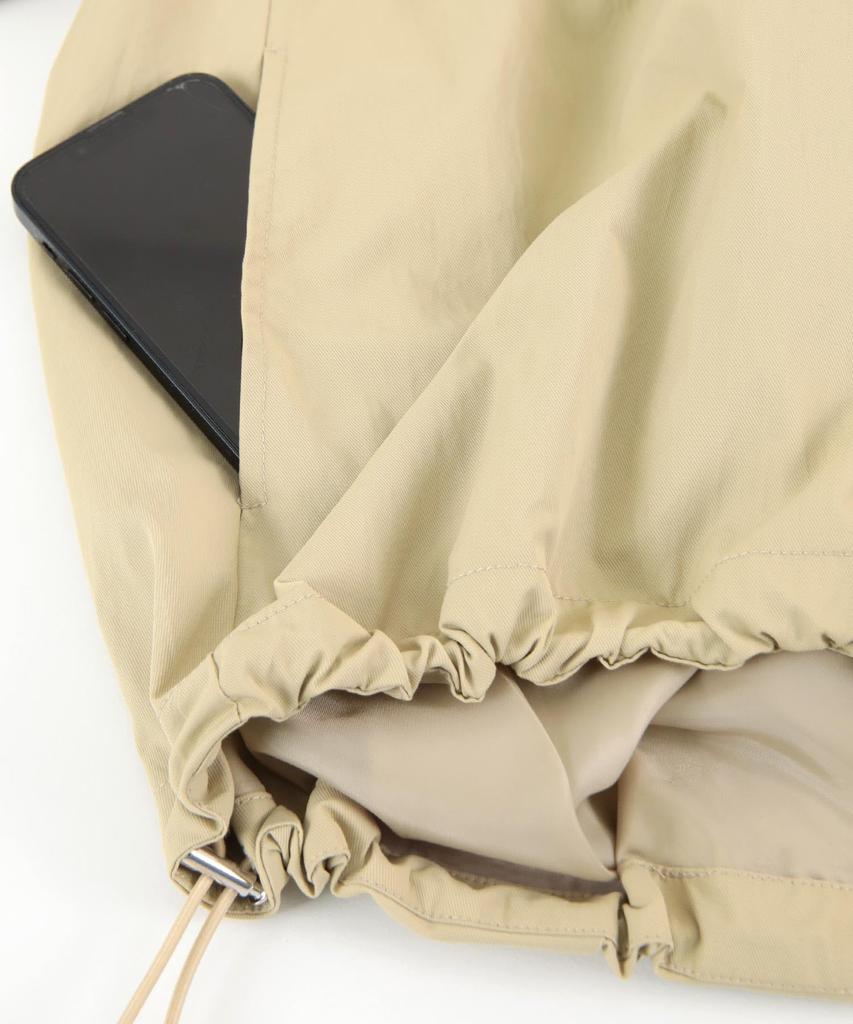 Yours Drawstring Volume Blouson BDXN1722 Small Beige Women's