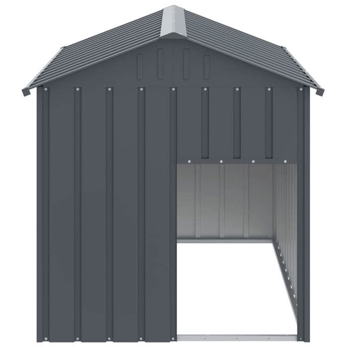 VidaXL Niche pour chien avec toit anthracite acier galvanisé 172348