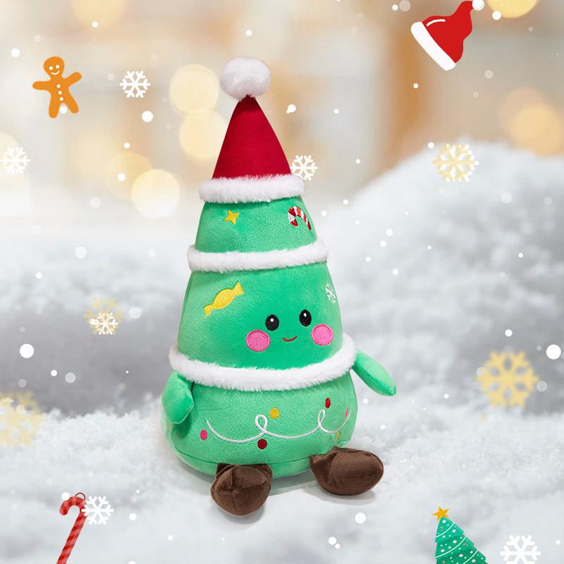 Santa Granny Claus Christmas Tree Plush Toy Stuffed Doll Decoration Kids Gift