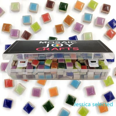 100g DIY Ceramic Mosaic Tiles Glass Mirror Handmade Ornaments Tiles Wall Crafts Colorful Crystal for Decorative Materials Arte