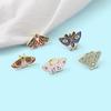 Floral Butterfly Brooch: Fashionable Badge for Your Clothes