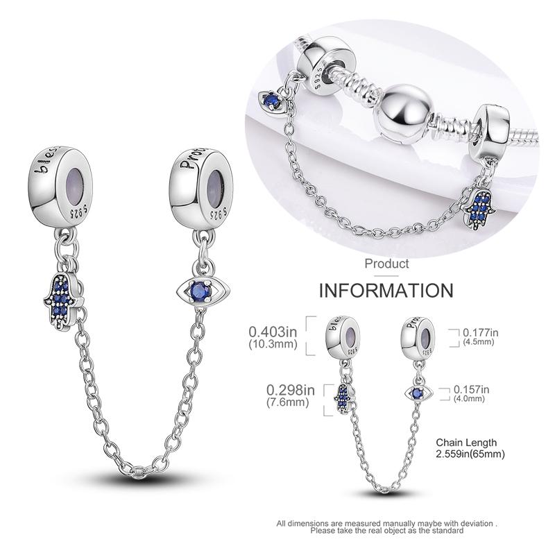 New Copper Star Moon Peach Heart Safety Chain Charm Beads Suitable For Pan Bracelets Diy Women'S Jewelry Gifts