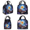 Solar System Space Planets Universe Insulated Lunch Bag for Kids School Cooler Thermal Food Box Tote Lunch Boxes Container