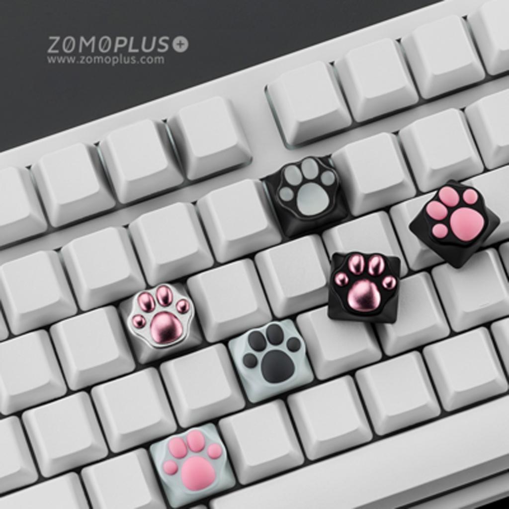 ABS & Silicone Kitty Paw Artisan Keycap Cats Paw Keyboard for Key Cover for Cherry MX Switches Keycaps