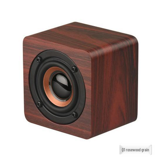 

Q1 Портативна Ретро Дерев яна Bluetooth Колонка - Міні Сабвуфер та Креативний Подарунок English Version