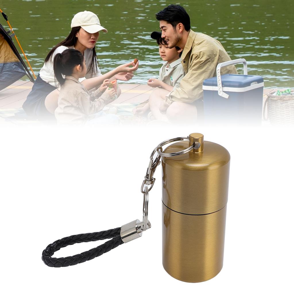 Metal Storage Bottle Water Proof Multifunctional Aluminum Storage Container for Outdoor Camping Tarvel