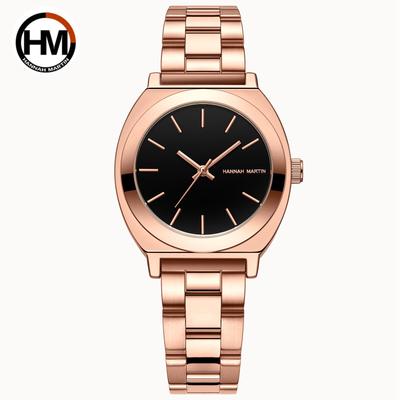 Hannah Martin Women's Tonneau Stainless Steel Watch - Japanese Movement, Waterproof Quartz